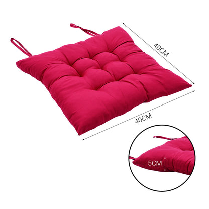 4pcs Solid Coloured Chair Cushions - Machine Washable and Durable, with A Knitted Design for Comfort and Support, Suitable for Garden, Dining and Office Chairs 40*40*5 Cm, Multi-colour Choice