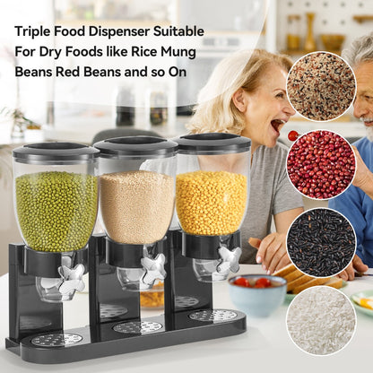 Food Cereal Dispenser, Dry Goods Storage Dispenser, Quick Kitchen Dispenser, Suitable for Corn Chips, Candy, Nuts, Beans, And Other Kitchen Cereals.