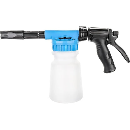 1000ml Foam Snow Gun Foam Snow Gun Car Wash Foam Cleaner High Pressure Nozzle Foam Snow Gun Set 2 in 1 Foam Snow Gun Car Wash Foam Gun Water Soap Sprayer Blue