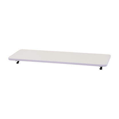 Folding Wall-Mounted Laptop Desk, Space-Saving Study and Reading Table, Metal Iron Frame Design, Durable and Sturdy Wall Desk for Home or Office, Black/White, 52x24cm / 65x24cm / 75x24cm