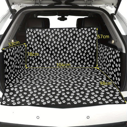 Universal Heavy Duty Waterproof Dog Car Boot Protector Cover - Durable Pet Car Seat Protector for Large Dogs, Easy to Clean & Foldable (61in x 40in x 12.9in), Protects Car Interior From Scratches, Dirt, And Pet Hair