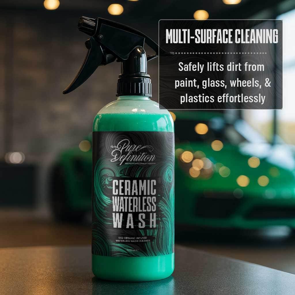 Ceramic Wash Waterless - Wash & Si02 Ceramic Gloss Shine Showroom Cleaner - Waterless Car Cleaning kit