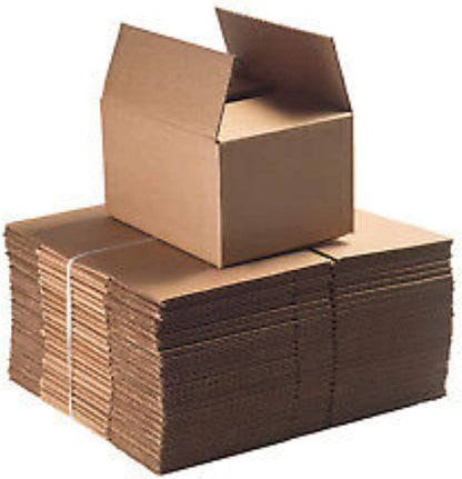 Small Cardboard Boxes 8x6x4 Inch Pack of 25 – Brown Single Wall Corrugated Postal Shipping Boxes for Mailing, Moving & Storage