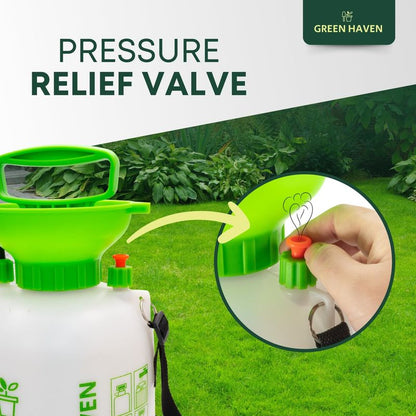1pc 8L Pump Pressure Sprayer – Manual Garden Water Spray Bottle with Adjustable Shoulder Strap – High Pressure Sprayer for Plants, Lawn Care, Weed Control & Household Cleaning