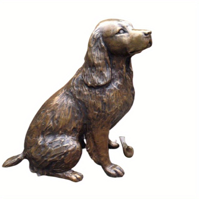 Springer Spaniel Resin Statue, Garden Decor Animal Dog Sculpture, Yard Lawn Outdoor Decorative Ornament