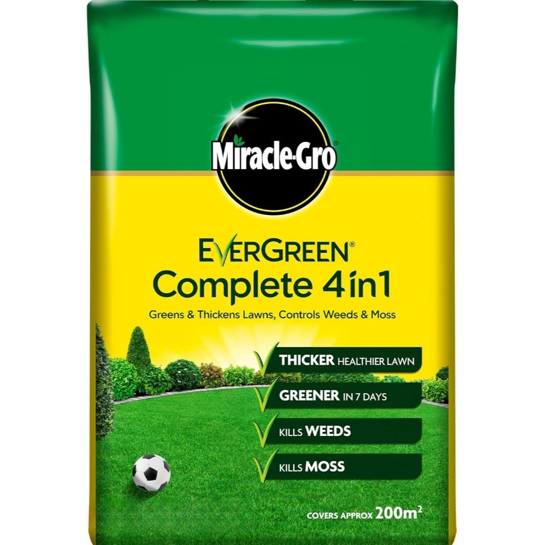 Miracle-Gro Evergreen Complete 4-in-1 Lawn Care Granules – Lawn Feed Coverage Up to 200m²