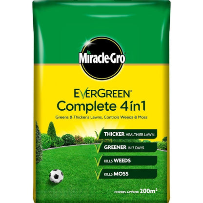Miracle-Gro Evergreen Complete 4-in-1 Lawn Care Granules – Lawn Feed Coverage Up to 200m²