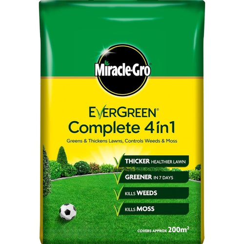 Miracle-Gro Evergreen Complete 4-in-1 Lawn Care Granules – Lawn Feed Coverage Up to 200m²