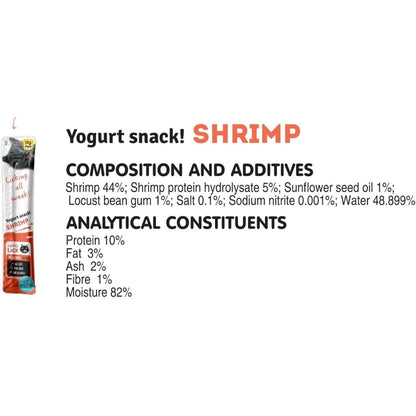 Cat Yoghurt Lickable Treats (25 Pack) Mixed Variety - Chicken, Salmon, Tuna & Shrimp – Creamy Cat Treats Made with Real Meat – 12g Each 4 Flavours