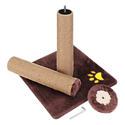 Cat Scratching Post 62cm Tall Sisal Pole Scratcher – Sturdy Cat Furniture for Indoor Cats, Protects Furniture, 3 Colours
