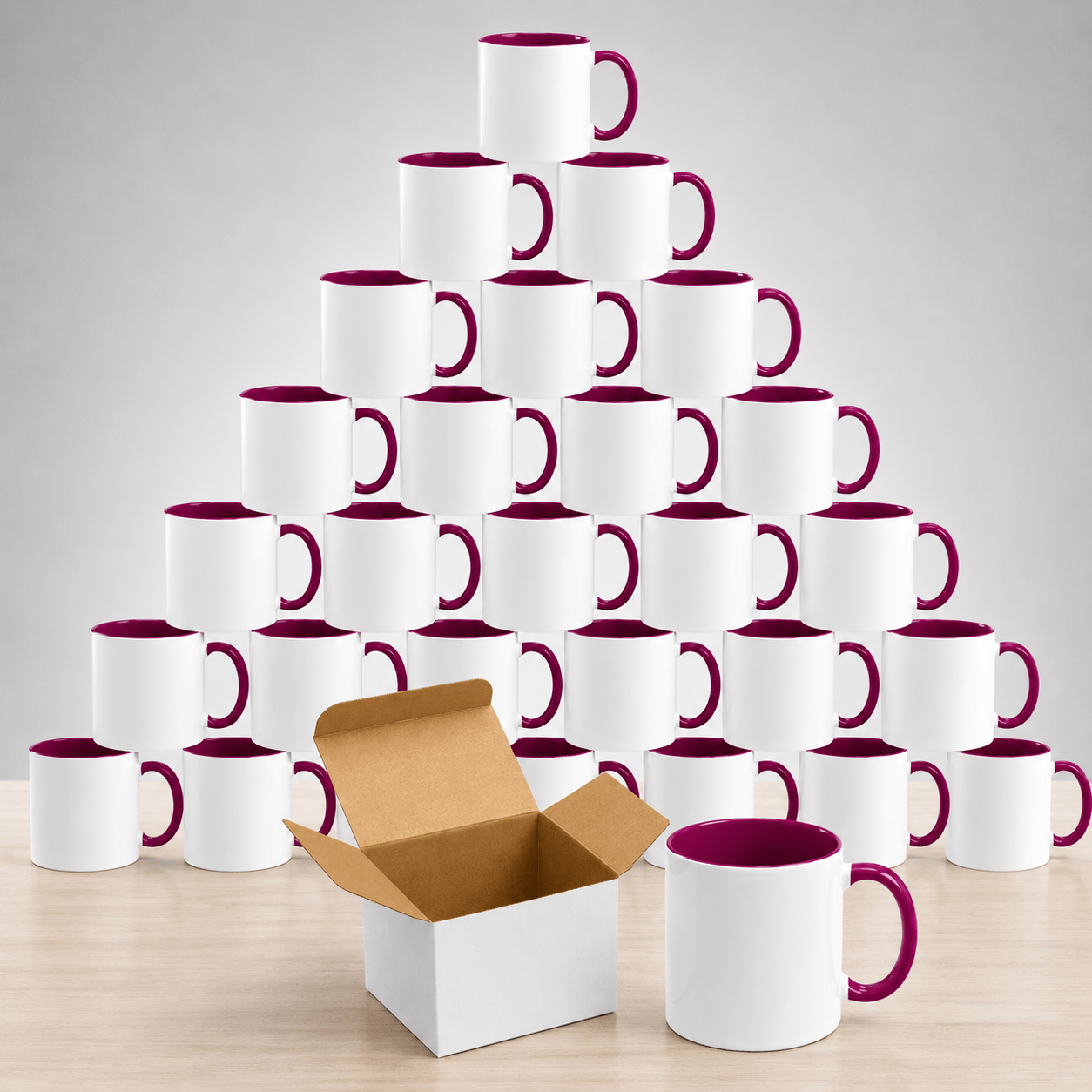 11oz Sublimation Ceramic Mugs with Glossy Finish, Heat Press Ready Coffee Cups for DIY Printing, Multicolor Bulk Pack Options Available in 6, 12, 24, 36, 48, 72 and 144 Pack