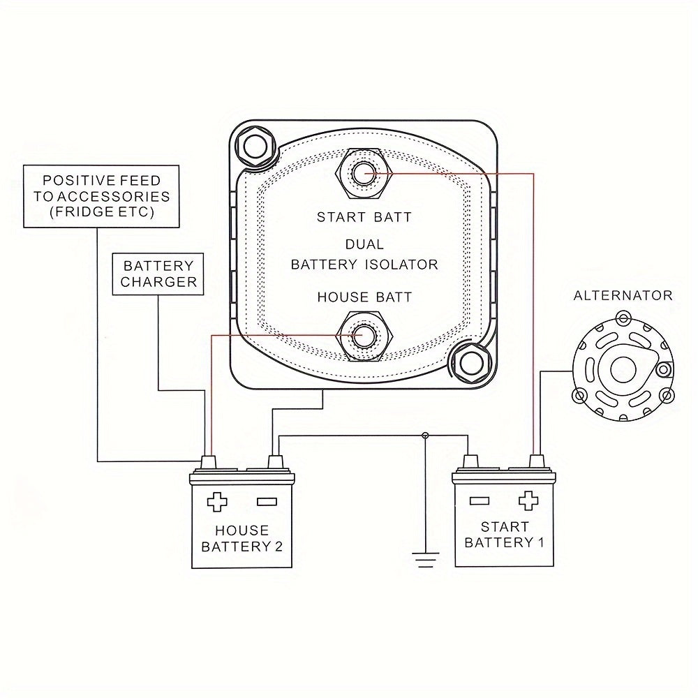 Voltage Sensitive Split Charge Relay Set 12V AMP VSR 110Amp For Camper Car RV Yacht Steamer Smart 2 Battery Bank Isolator Charge