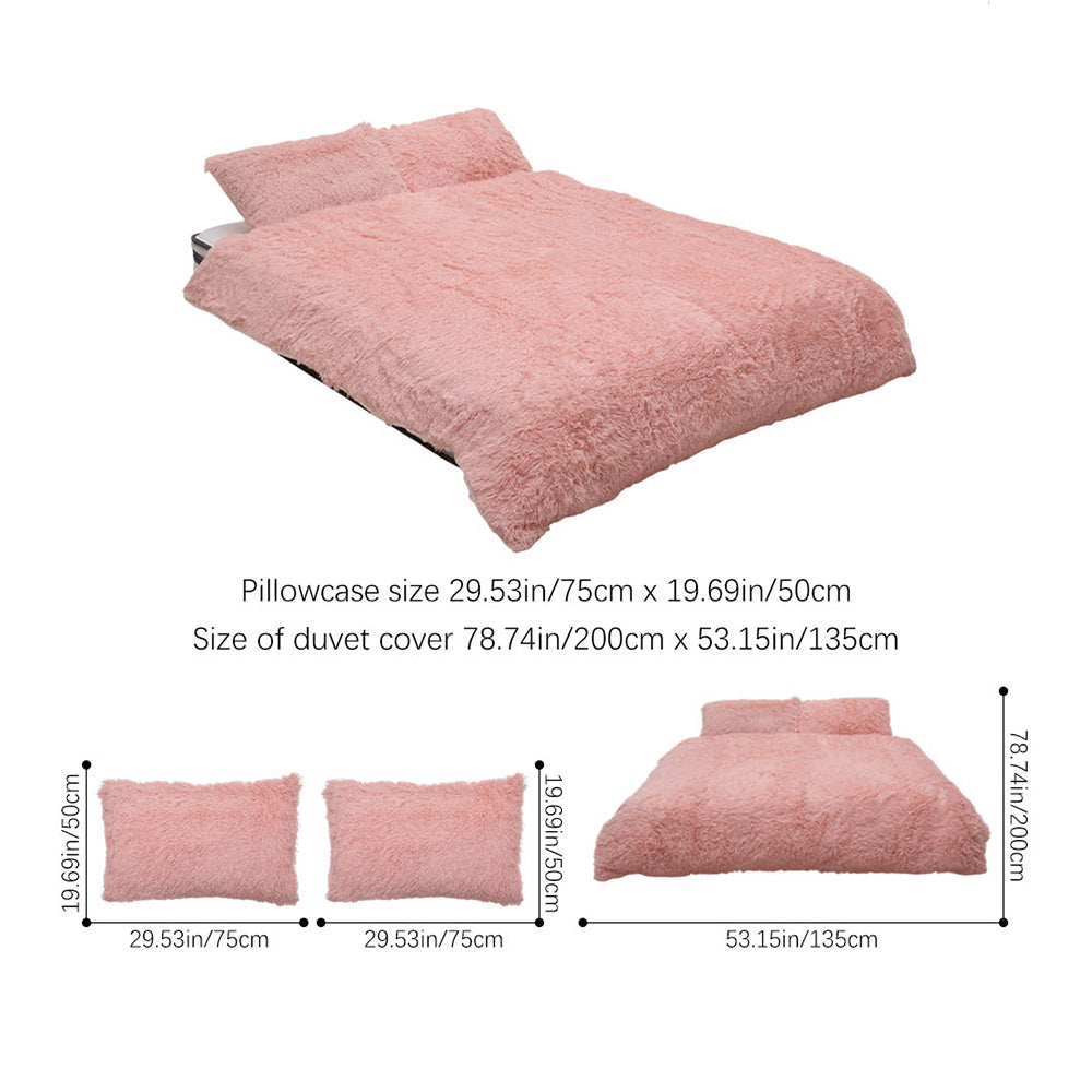 Plush Fleece Duvet Cover Set – Single to Super King