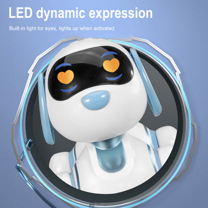 Remote Control Robot Dog Toy, RC Dog Programmable Smart Interactive Robotic Pets, RC Stunt Robot Toys Imitates Animals Music Dancing Handstand Push-up Follow Functions for Boys Girls Toy White