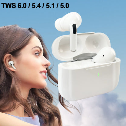 Wireless Earbuds, 2026 Wireless Ear Buds Wireless Earphones, Wireless Headphones Compatible with TWS 6.0/5.4/5.1/5.0, Including Charging Case, with Microphone, Ideal for Smartphones, Laptops, And Sports Activities