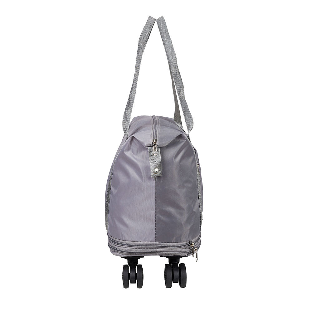 Travel Duffle Bag with Removable Wheels, Luggage, Suitcases, Expandable Sports Gym Bag for Women Men, Dry Wet Holdall Luggage Weekend Overnight Bags for Swimming
