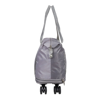 Travel Bag with Detachable Wheels, Expandable Duffel Bags for Women, Foldable Rolling Duffle Bag with Wheels, Carry on Luggage, Gift for Men Women Suitcases