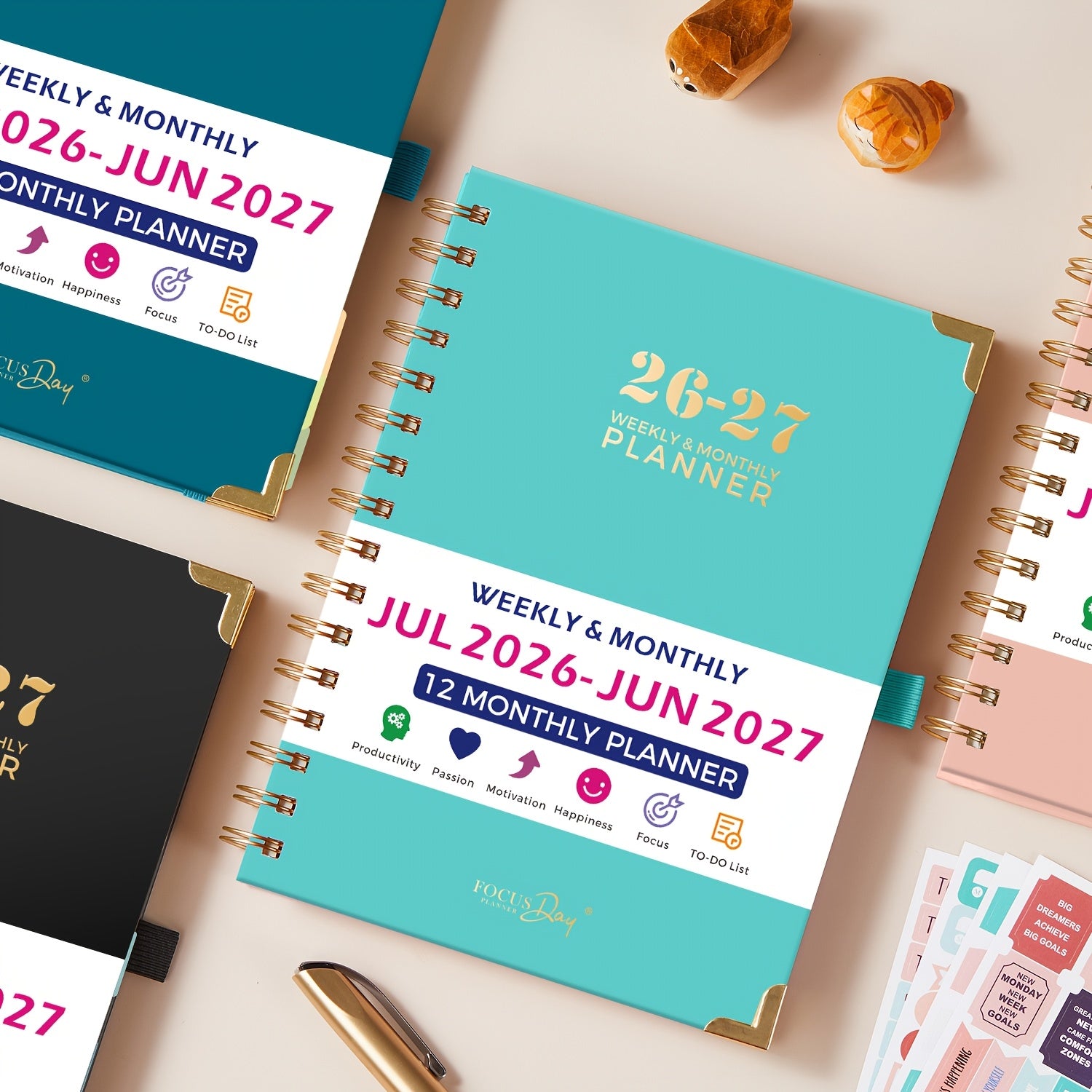 Academic Diary 2026-2027 Week to View with 21.4cm, 2026-2027 July June A5 Weekly Monthly - product gallery image 3