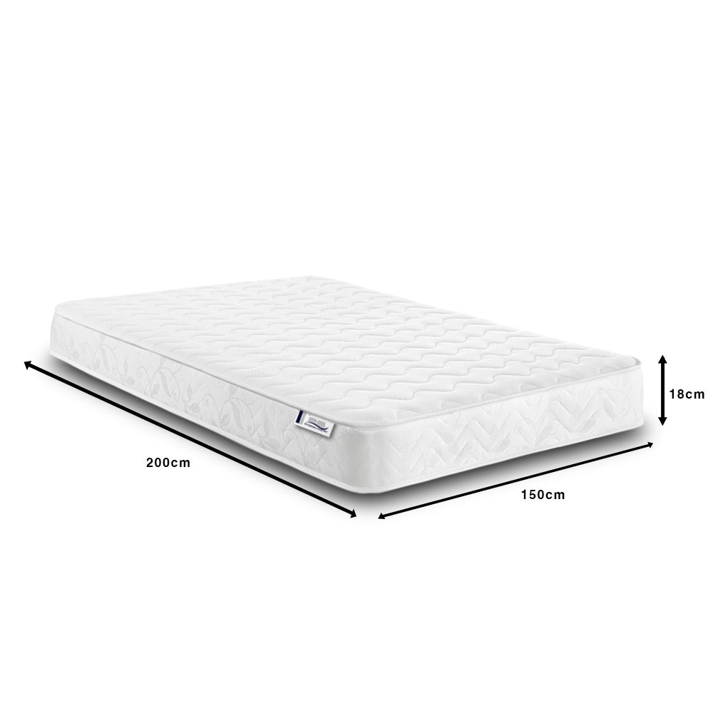 Hybrid Spring Mattress 18CM Deep Memory Foam Open Coil Kids Single Double King All Sizes UK Made BS7177