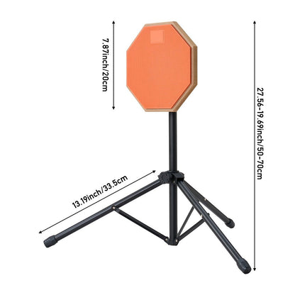 7.87-inch Mute Drum Practice Pad Set with Drum Pad and Portable Bag, Suitable for Drummers' Rehearsals and Beginner Practice