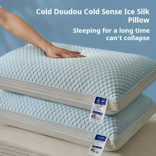 2pcs Cool and Breathable Tofu Pillow - Relax the Neck Support, Enjoy a Comfortable Sleep at Home, in the Bedroom or in the Hotel - Perfect Holiday Gift