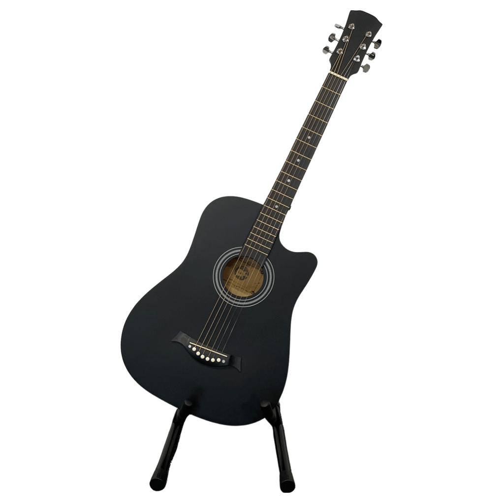 Acoustic Guitar with Cutaway Steel Strings Carry Bag Full - product gallery image 13