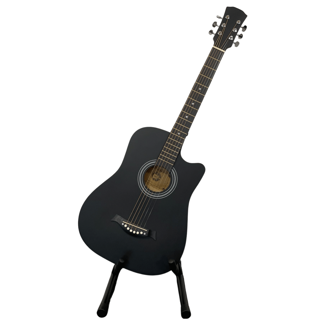 Acoustic Guitar with Cutaway Steel Strings Carry Bag Full - product gallery image 13