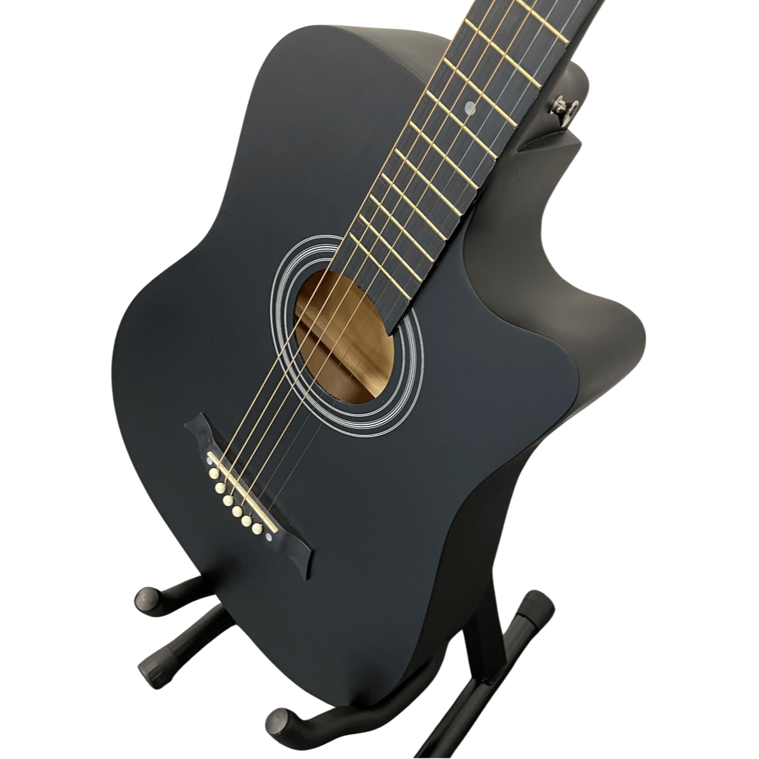 Acoustic Guitar with Cutaway Steel Strings Carry Bag Full - product gallery image 17