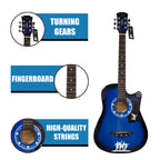 Acoustic Guitar with Metal, Full Starter 4 Stand, Tuner, Strap - product gallery image 6