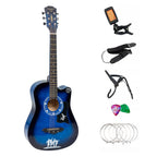 Acoustic Guitar with Metal, Full Starter 4 Stand, Tuner, Strap - product gallery image 8