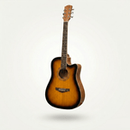 Acoustic Guitar with Wood, 1, Beginners Inch Full Natural Cutaway Hardwood - product gallery image 10