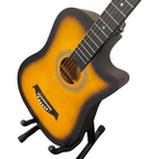 Acoustic Guitar with Wood, 1, Beginners Inch Full Natural Cutaway Hardwood - product gallery image 16