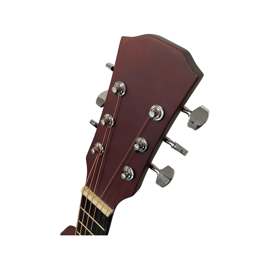 Acoustic Guitar with Wood, 1, Beginners Inch Full Natural Cutaway Hardwood - product gallery image 8