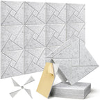 Acoustic Panel with Self-Adhesive, 30cm, 9mm, 12 Pack, 30*30*1cm, 12pcs