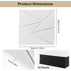 Acoustic Panel with Self-Adhesive, Lockable, 12 Pack - product gallery image 12