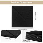 Acoustic Panel with Self-Adhesive, Lockable, 12 Pack - product gallery image 18