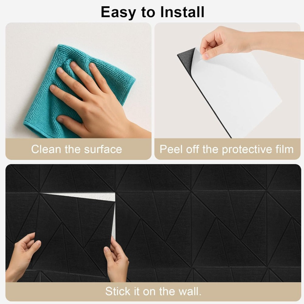 Acoustic Panel with Self-Adhesive, Lockable, 12 Pack - product gallery image 20