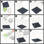 Acrylic Display Case with 30 cm, Clear Black Base cm - product gallery image 3