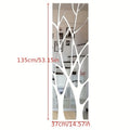 Acrylic Mirror Tile with Self-Adhesive, 135*37cm, Large Tiles Wall Sticker Self Adhesive - 135*37cm option