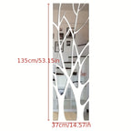 Acrylic Mirror Tile with Self-Adhesive, 135*37cm, Large Tiles Wall Sticker Self Adhesive - 135*37cm option