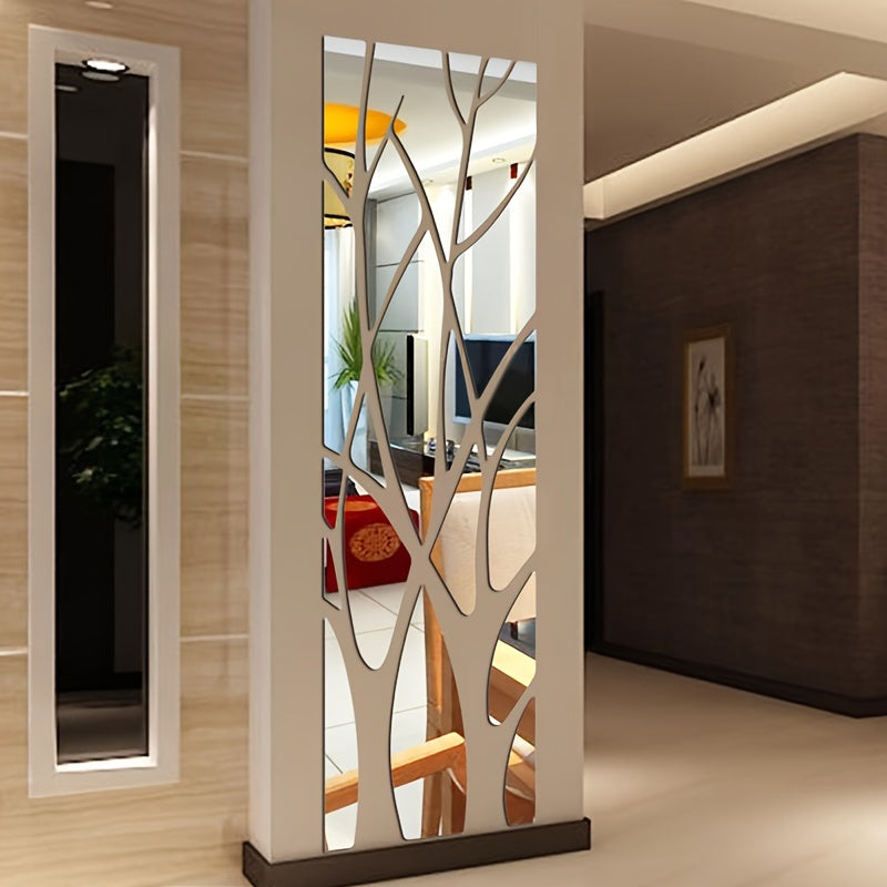Acrylic Mirror Tile with Self-Adhesive, 135*37cm, Large Tiles Wall Sticker Self Adhesive - product gallery image 4