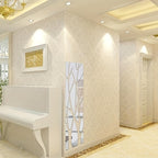Acrylic Mirror Tile with Self-Adhesive, 135*37cm, Large Tiles Wall Sticker Self Adhesive - product gallery image 5