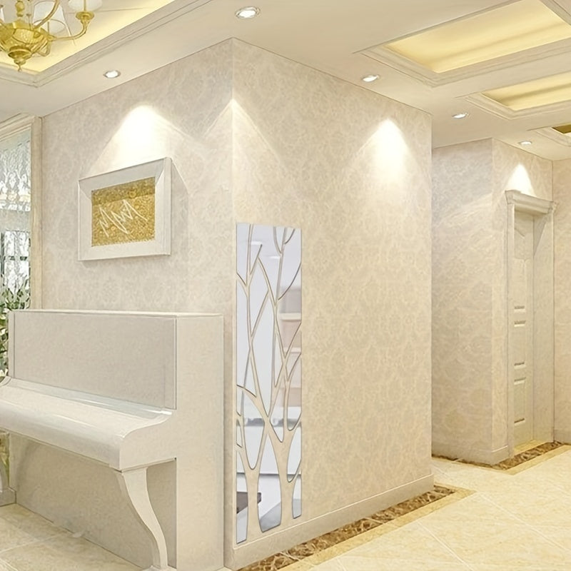 Acrylic Mirror Tile with Self-Adhesive, 135*37cm, Large Tiles Wall Sticker Self Adhesive - product gallery image 5