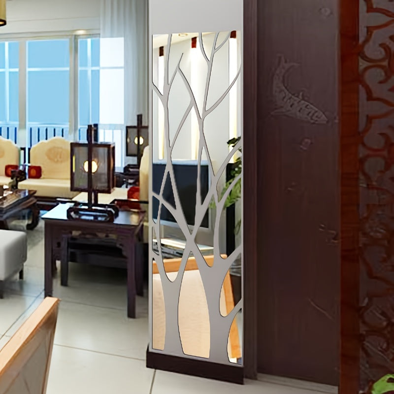 Acrylic Mirror Tile with Self-Adhesive, 135*37cm, Large Tiles Wall Sticker Self Adhesive