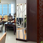 Acrylic Mirror Tile with Self-Adhesive, 135*37cm, Large Tiles Wall Sticker Self Adhesive