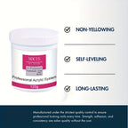Acrylic Nail Powder with 120g, Glass, Cover Pink, Clear White Polymer 3D - product gallery image 17