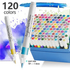Acrylic Paint Marker with Metal, 120 Colours, Markers Colours Pens Rock, Glass, Wood - product gallery image 9