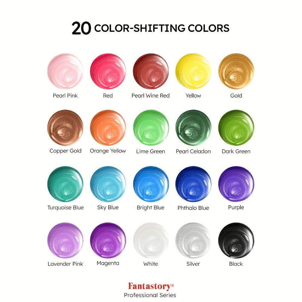Acrylic Paint Set with Water-Resistant, 2oz, Metal - product gallery image 4