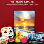 Acrylic Paint Set with Water-Resistant, 2oz, Metal - product gallery image 9