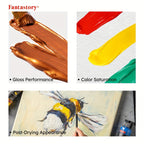 Acrylic Paint Set with Water-Resistant, 2oz, Wood for practical home use - product gallery image 5
